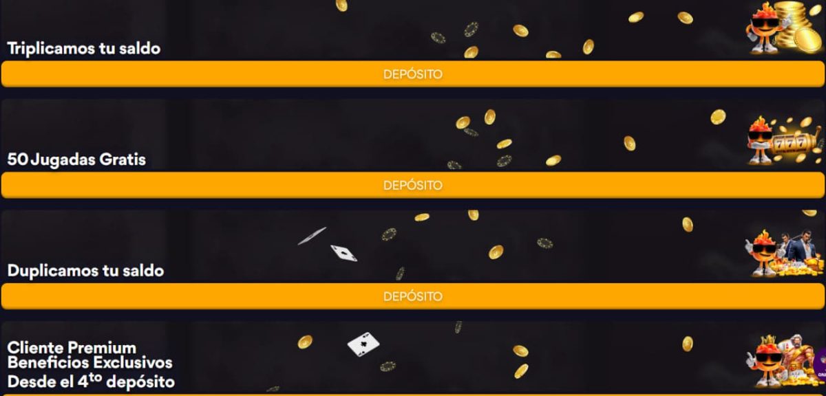 Bonos Casino Onfire Chile | Bono 150% + 100 Giros Gratis image 1